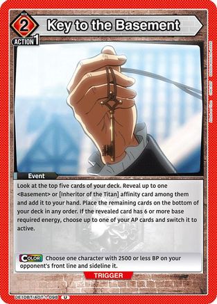 Key to the Basement (UE10BT/AOT-1-098) - UE10BT Attack on Titan