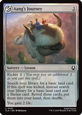 Aang's Journey (TLA-001) - Avatar: The Last Airbender Foil