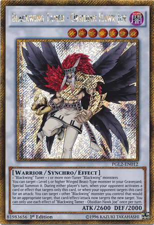 Blackwing Tamer - Obsidian Hawk Joe [PGL2-EN012] Gold Secret Rare - Josh's Cards
