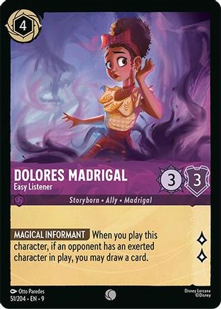 Dolores Madrigal - Easy Listener (51/204) - Fabled Cold Foil