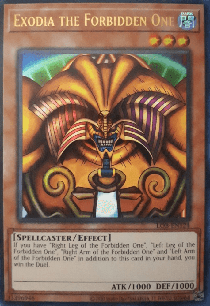 Exodia the Forbidden One (25th Anniversary) [LOB-EN124] Ultra Rare - Josh's Cards