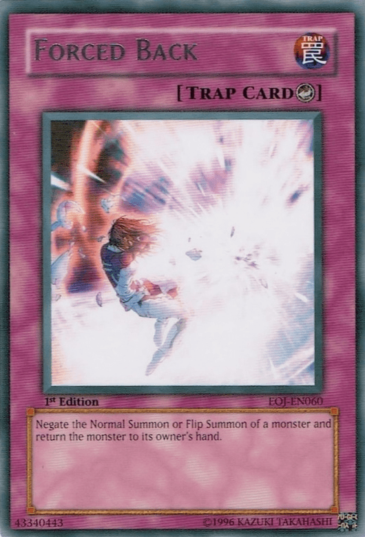 Forced Back [EOJ-EN060] Rare - Josh's Cards