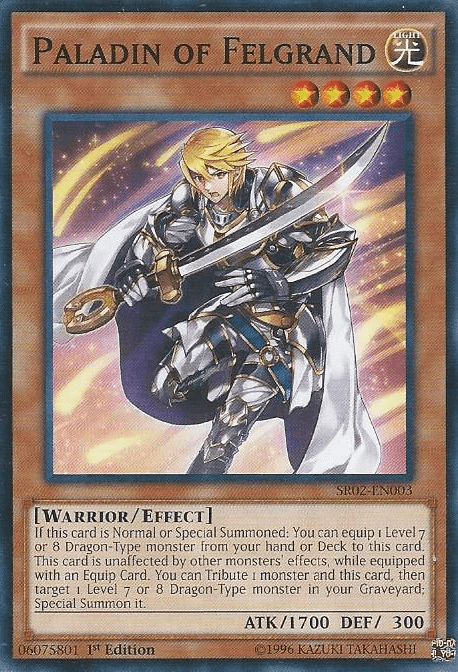 Paladin of Felgrand [SR02-EN003] Common - Josh's Cards
