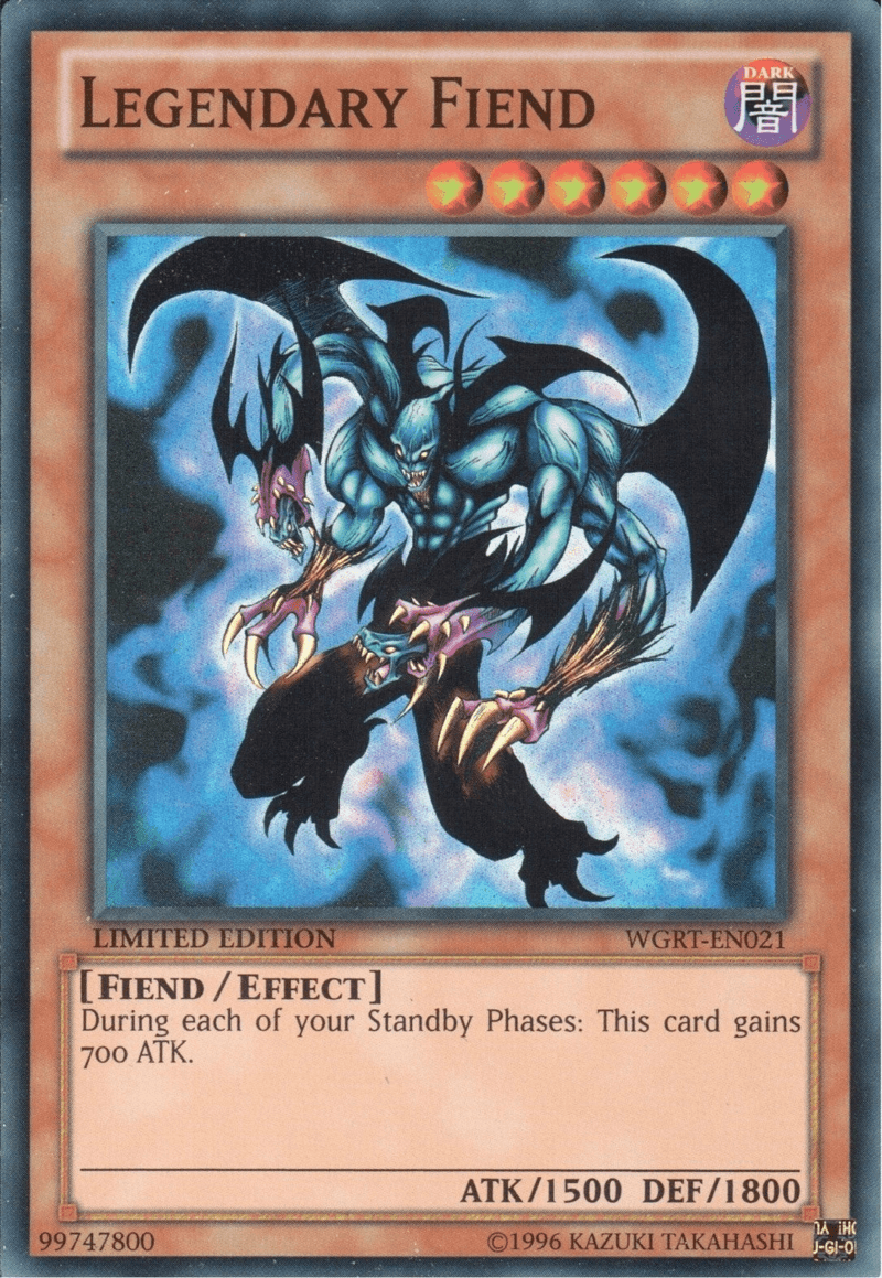 Legendary Fiend [WGRT-EN021] Super Rare - Josh's Cards