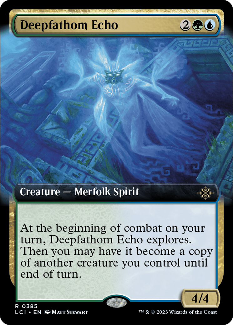 Deepfathom Echo (LCI-385) - The Lost Caverns of Ixalan: (Extended Art)