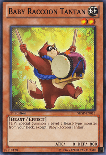 Baby Raccoon Tantan [SHSP-EN015] Common - Josh's Cards
