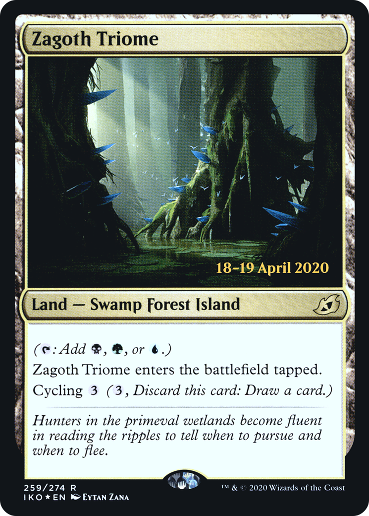 Zagoth Triome (PRE-259S) - Ikoria: Lair of Behemoths Promos Foil