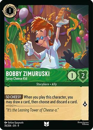 Bobby Zimuruski - Spray Cheese Kid (78/204) - Fabled Cold Foil