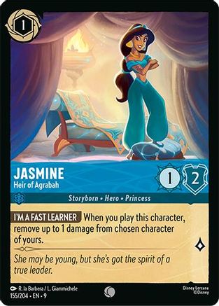 Jasmine - Heir of Agrabah (155/204) - Fabled Cold Foil