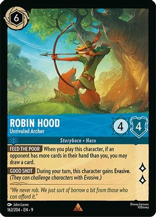 Robin Hood - Unrivaled Archer (162/204) - Fabled Cold Foil