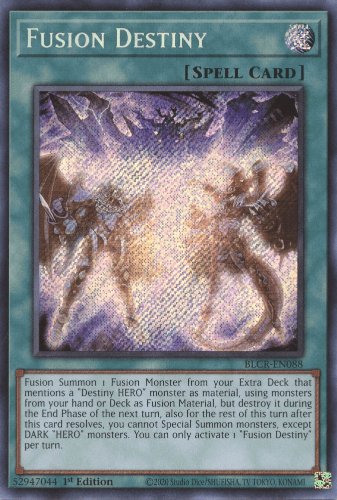 Fusion Destiny [BLCR-EN088] Secret Rare - Josh's Cards