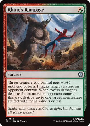 Rhino's Rampage (SPM-141) - Marvel's Spider-Man Foil