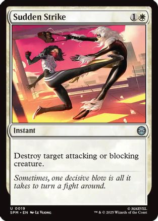 Sudden Strike (SPM-019) - Marvel's Spider-Man Foil