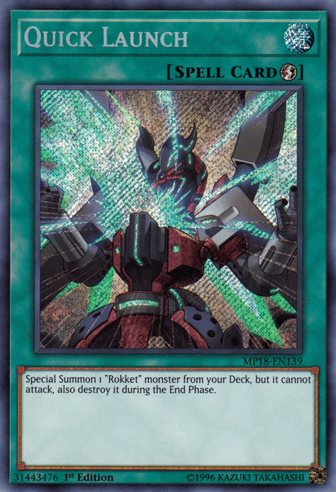 Quick Launch [MP18-EN139] Secret Rare - Josh's Cards