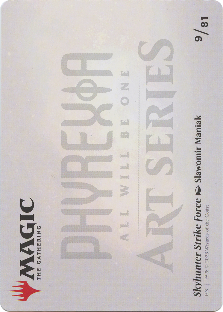 Skyhunter Strike Force // Skyhunter Strike Force (AONE-009) - Phyrexia: All Will Be One Art Series (Borderless) Foil