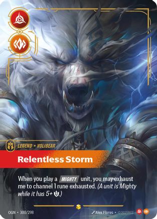 Volibear Relentless Storm (Overnumbered) 300/298 - Origins Foil