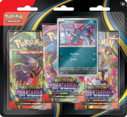 Pokemon: Phantasmal Flames 3 Pack Blister [Sneasel]