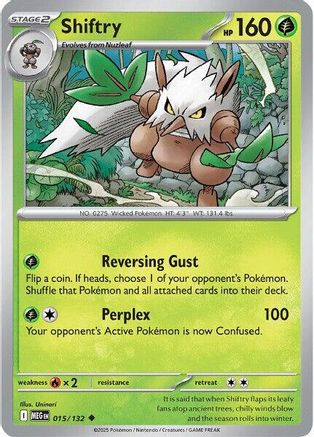 Shiftry 015 - ME01 Mega Evolution Reverse Holofoil