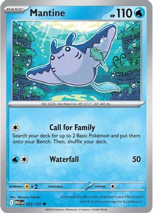 Mantine 032 - ME01 Mega Evolution Reverse Holofoil