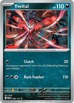 Yveltal 088 - ME01 Mega Evolution Reverse Holofoil