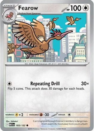 Fearow 103 - ME01 Mega Evolution Reverse Holofoil