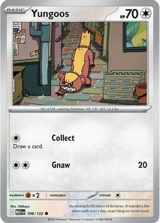 Yungoos 109 - ME01 Mega Evolution Reverse Holofoil