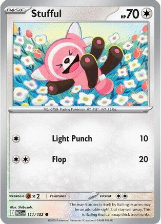 Stufful 111/132 - ME01 Mega Evolution Reverse Holofoil