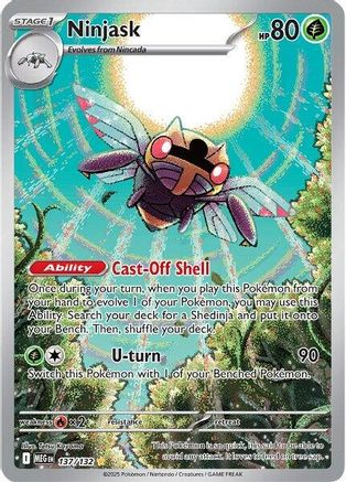 Ninjask 137/132 - ME01 Mega Evolution Holofoil