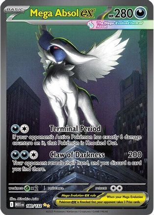 Mega Absol ex 180/132 - ME01 Mega Evolution Holofoil