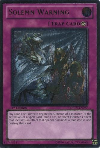 Solemn Warning [DREV-EN077] Ultimate Rare - Josh's Cards