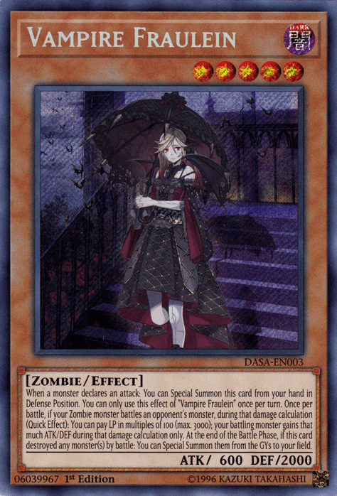 Vampire Fraulein [DASA-EN003] Secret Rare - Josh's Cards