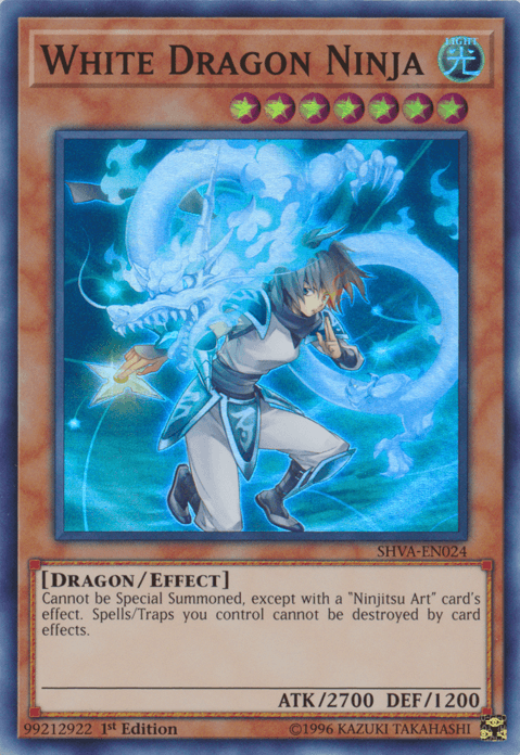 White Dragon Ninja [SHVA-EN024] Super Rare - Josh's Cards