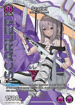 Scarlet (U*) (UE14BT/NIK-1-051) - UE14BT GODDESS OF VICTORY NIKKE Foil