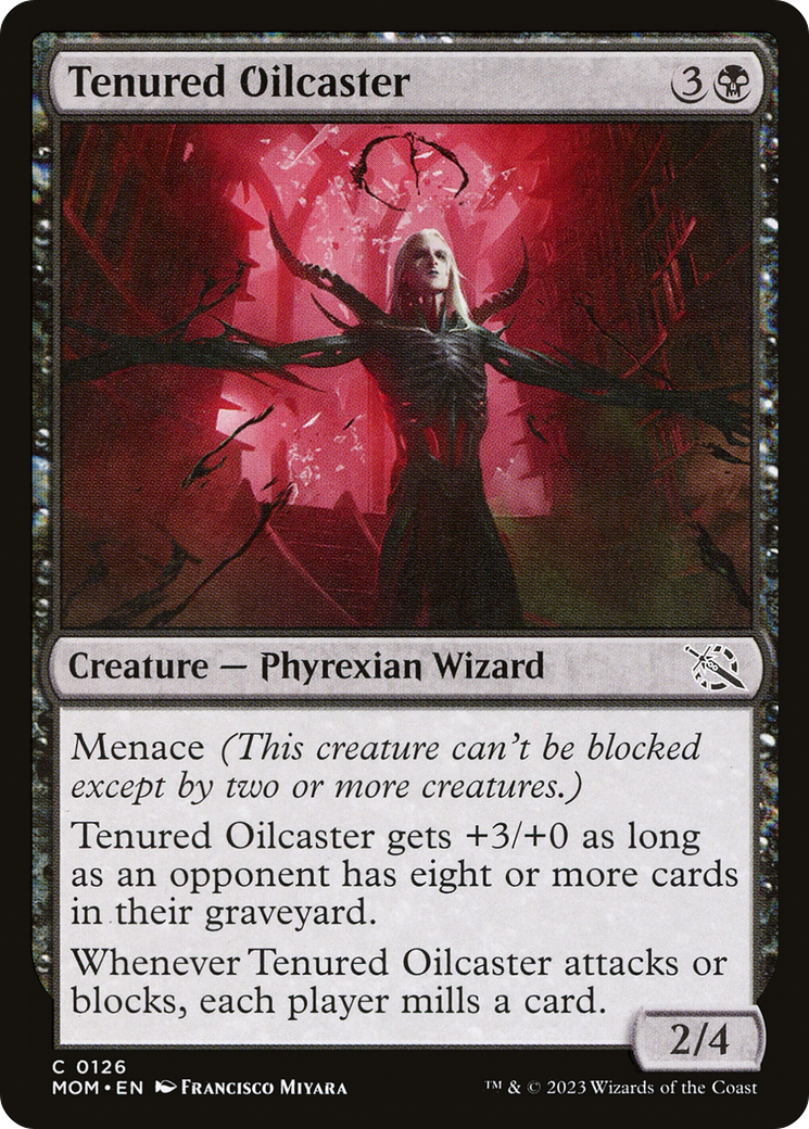 Tenured Oilcaster (MOM-126) - March of the Machine Foil