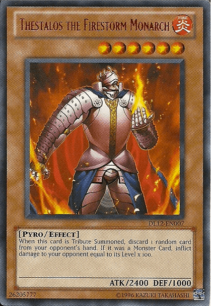 Thestalos the Firestorm Monarch (Red) [DL12-EN007] Rare - Josh's Cards