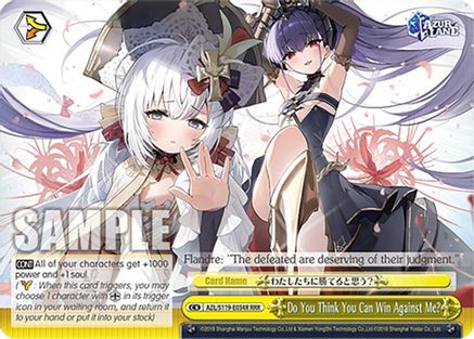 Do You Think You Can Win Against Me? (RRR) (AZL/S119-E034R RRR) - Azur Lane Vol. 2
