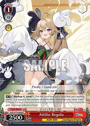 Attilio Regolo (AZL/S119-E089 C) - Azur Lane Vol. 2