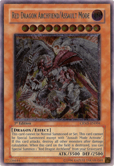 Red Dragon Archfiend/Assault Mode [CRMS-EN004] Ultimate Rare - Josh's Cards