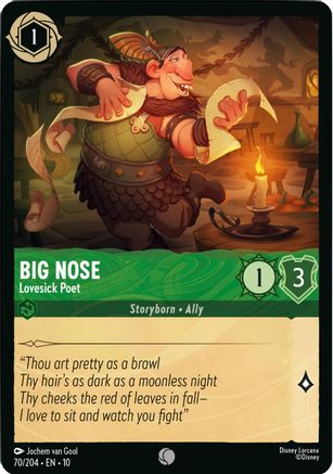 Big Nose - Lovesick Poet (70/204) - Whispers in the Well Cold Foil