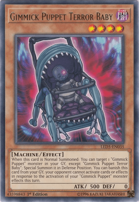 Gimmick Puppet Terror Baby [LED5-EN035] Rare - Josh's Cards