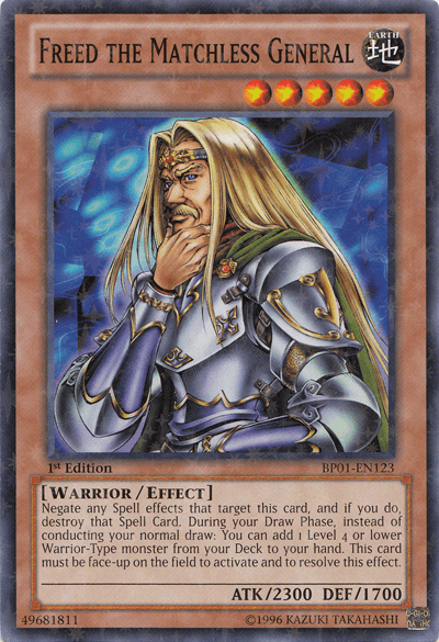 Freed the Matchless General [BP01-EN123] Starfoil Rare - Josh's Cards