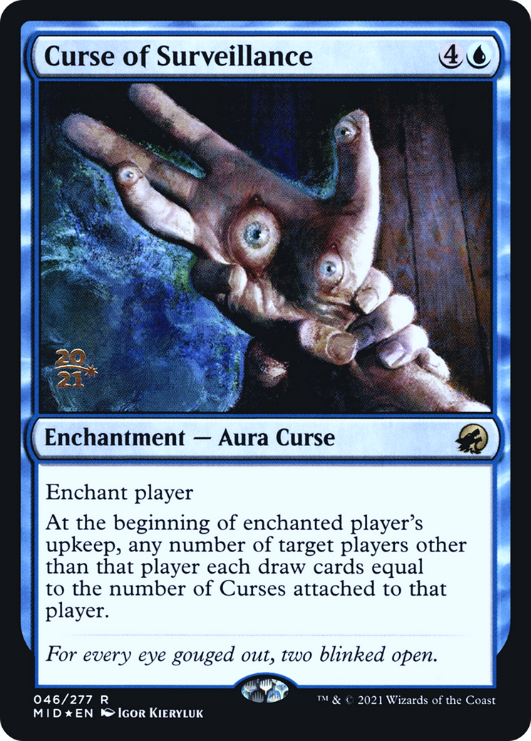 Curse of Surveillance (PRE-46S) - Innistrad: Midnight Hunt Promos Foil
