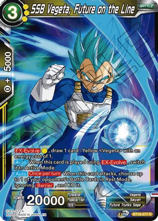 SSB Vegeta, Future on the Line (BT16-077) [Realm of the Gods] Parallel Foil