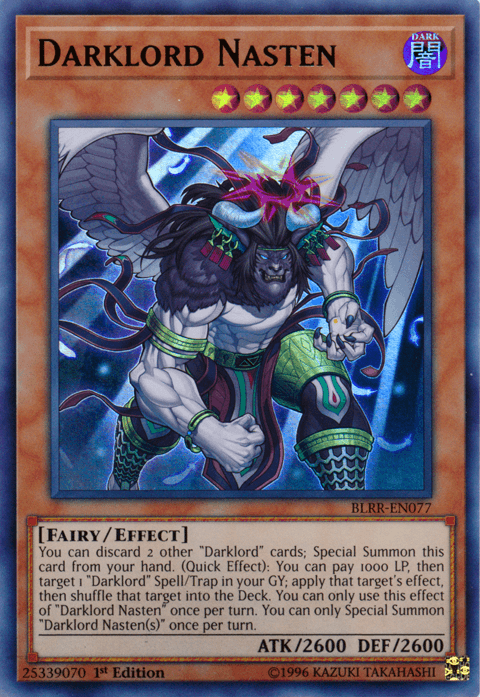 Darklord Nasten [BLRR-EN077] Ultra Rare - Josh's Cards