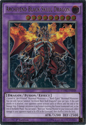 Archfiend Black Skull Dragon [CORE-EN048] Ultimate Rare - Josh's Cards