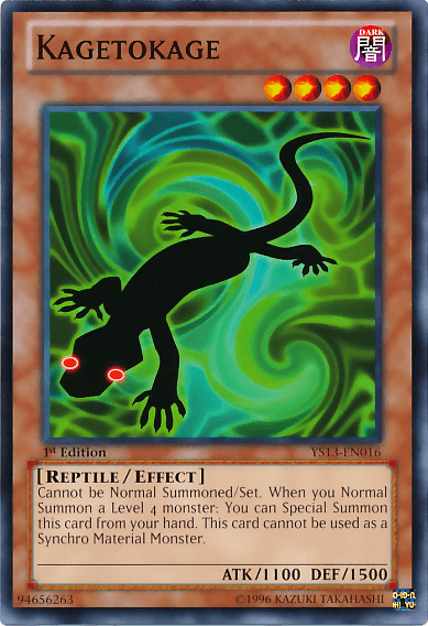 Kagetokage [YS13-EN016] Common - Josh's Cards