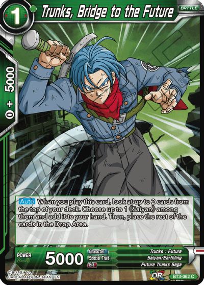 Trunks, Bridge to the Future (Reprint) (BT3-062) [Battle Evolution Booster] Parallel Foil