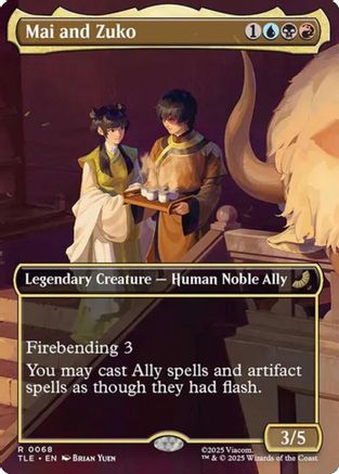 Mai and Zuko (Borderless) (TLE-068) - Avatar: The Last Airbender: Eternal-Legal