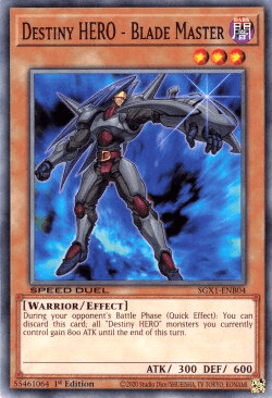 Destiny HERO - Blade Master [SGX1-ENB04] Common - Josh's Cards