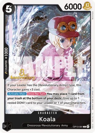 Koala (OP13-081) - Carrying On His Will: 3rd Anniversary Tournament Cards